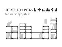 3D printable plugs for shelving system by idlv