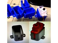 Bench test 9g servo holder by Powerman3d