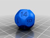 [D16]Truncated Sphere Sixteen Sided Die by Miyi9155
