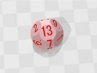 [D13]Truncated Sphere Thirteen Sided Die by Miyi9155