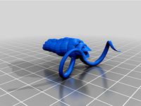 Keree the Kraken Space Monster Spaceship Starship Bioship for Tabletop Gaming by Obsidian_Prime