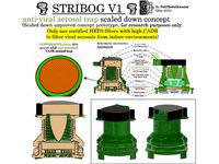 STRIBOG anti-viral aerosol trap concept prototype by FullPlasticScientist