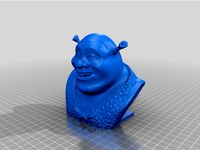 Shrek Bust with base by mario9800