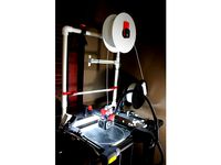Ender 5/5pro Overhead Direct Drive feed system made with PVC by cliff344