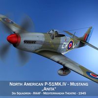 North American P-51K Mustang MK.IV - Anita - RAAF3d model