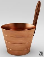 Sauna Copper Bucket