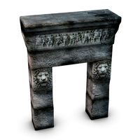 Greek roman doorway3d model
