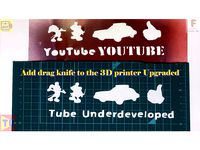 drag knife on 3d printer upgraded version by zhwang168