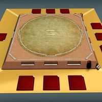 Sumo ring dojo sport3d model