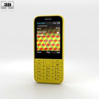 Nokia 225 Yellow3d model