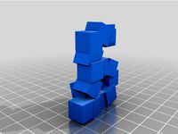 Cubes Lowercase "A" by ward4mm