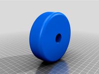 Streamlined Wheel for Wills Wing Basebar, Optimized for 3D Printing by Classicaviator