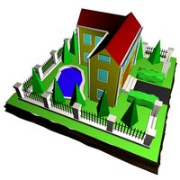 Low Poly 3D House