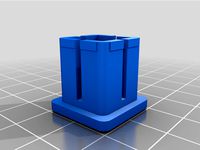 20 x 20 x 2mm square tubing end cap by ModdermanDesign