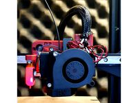 BIQU BX / H2 Extruder Front Mount 5015 Fan Duct Adjustable hight by LgndRed