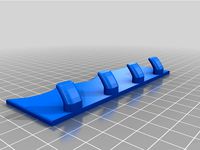 Wave towel hooks in a row glueable  by M3shugg3