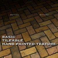 Basic Tile-able Brick Floor - Hand Painted