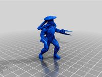 Zurea Warrior game mini from War Of The Ravaged by LSMiniatures