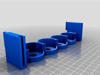 Collapsible Paint Rack System for hobby paints in dropper bottles by bigunwhistle
