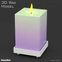 3d Wax Model - Flame Lighting