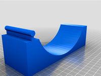 Half Pipe with rail by McFarten