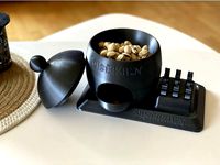Pistachio Snack Bowl with Tray / Pistazien Snackschale mit Tablett by Piddey