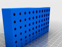 Parametric Pegboard Drill Bit Holder by thompatterson