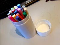 Simple Cylindrical Box with Cap by WulfieWolf