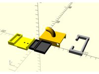 Towel rack_peg with optional rail and secret box -OpenScad by stollew