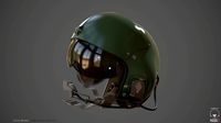 High Poly - Helmet Helicopter