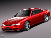 Nissan 240SX silvia S14 1995-19993d model