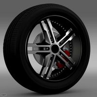 Ford Mustang DUB Edition 2011 wheel3d model