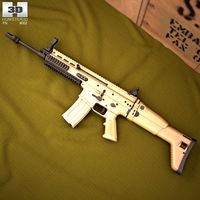 FN SCAR-L3d model