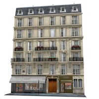 European Classic Tenement House Paris3d model