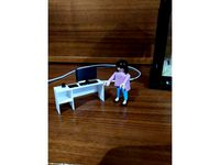 silla y escritorio playmobil by IMR3D