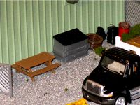 Ho Scale Dumpster by kabrumble