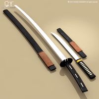 Katana and Wakizashi3d model