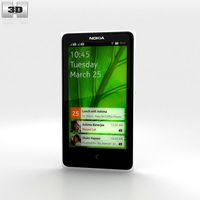 Nokia X White3d model