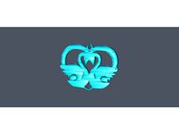 Swans earrings by RaimonElctrncs