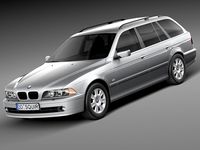 BMW 5-series e39 touring 20013d model
