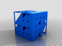 Cube fractal triangle by melmaking