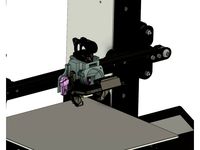 Ender3 / CR10 "The Orbiter" Mount and Partcooling(Remixed from Petsfang Bullseye) by Prymaxx
