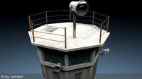 Berlin Wall Guard Tower v13d model