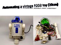 Automating a vintage R2D2 toy of 10cm by OscarCal