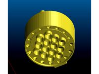 Heat Exchanger end cap remix - easier to print by Tse_Tso