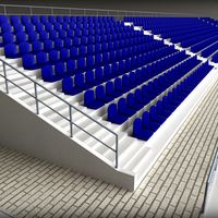 Stadium Concrete Seating Tribune3d model