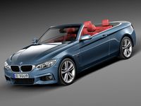 BMW 4-Series Convertible F33 M sport package 20153d model