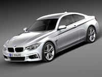BMW 4-Series Coupe F32 M sport package 20153d model