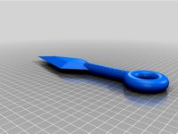 Kunai knife with patterns on handle by tchuszyk