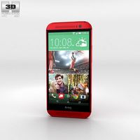 HTC One (M8) Glamor Red3d model
